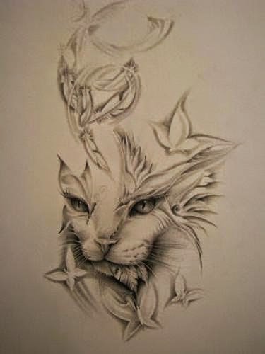Cat Tattoos For Girls