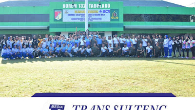  Sehat Bugar dan Ceria, Begini Keseruan Senam Bersama di Korem 132/Tdl