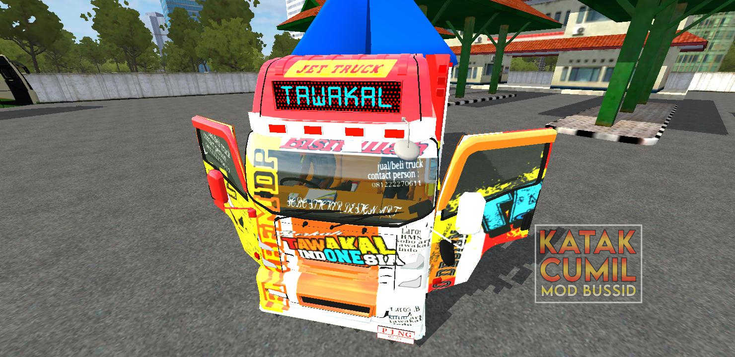 Download Mod Bussid Truck Canter New Tawakal 1 Gratis  Katak Cumil