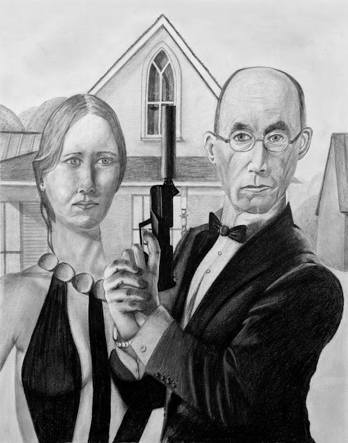 american,gothic,parody