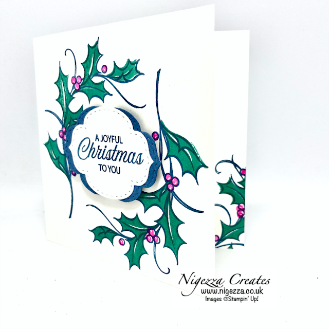 Joyful Holly Colour Challenge Card