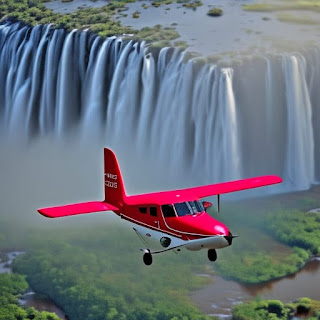 Flying safari over Victoria falls