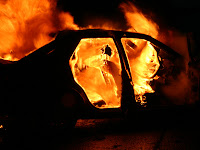 car fire