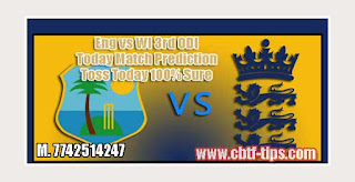 Match Prediction Tips by Experts Eng vs WI 3rd ODI 