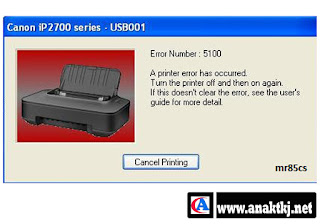 Cara Cepat Mengatasi Printer Canon Ip2770 Error 5100