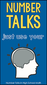 Would you like to give number talks a try but are unsure where to start? You're in the right place! I wasn't sure how to do number talks in my high school math class, but with a little research and some trial and error, my students were able to benefit from this brain-based strategy. Included in this post is a free, editable set of PowerPoint slides to get your students started with number talks today.
