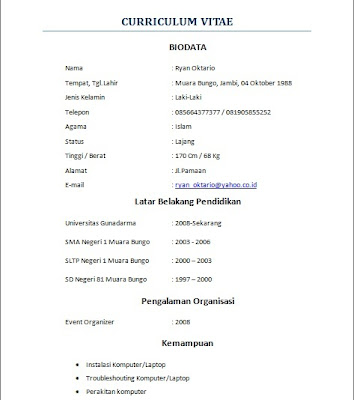 Contoh Surat Format Surat Surat Lamaran Contoh Proposal Contoh 