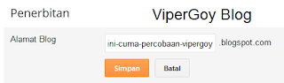 Cara Mengganti Alamat URL Blog Dengan Mudah ViperGoy