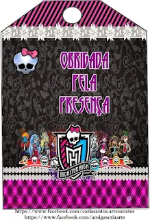 Monster High in Fuchsia Free Printable Kit.