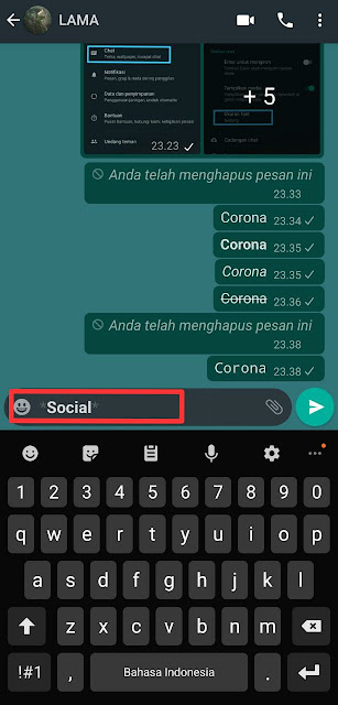 Cara Mengubah Font Whatsapp