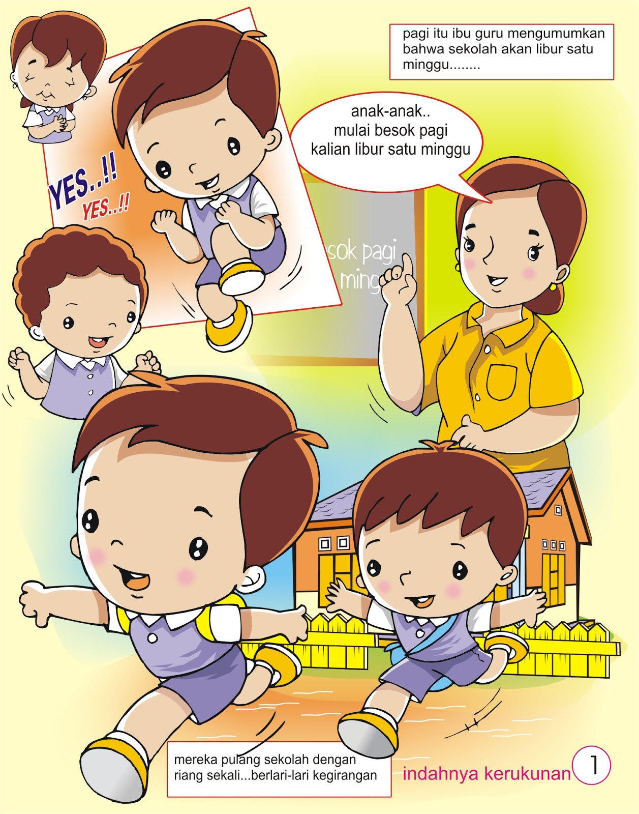 JASA ILUSTRASI MAJALAH dan KOMIK ANAK-ANAK: contoh cergam