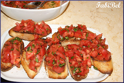 Bruschettas with tomatoes