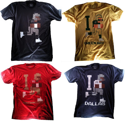 8 Bit Apparel - “Can’t Stop 34”, “I [Ran] Green Bay”, “I [Ran] San Francisco” & “I [Ran] Dallas” T-Shirts