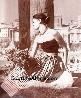 carolyn schnurer skirt and top, 1949