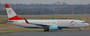 Austrian Airlines Boeing 7378Z9 OELNP operated their weekly IT flight from . (oe lnp bhx )