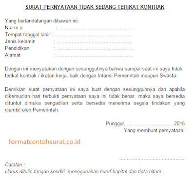 Contoh Surat Pernyataan Resmi yang Benar