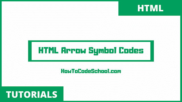 HTML Arrow Symbols Character Codes
