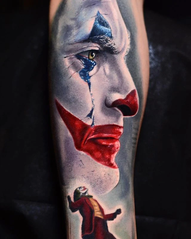 Tatuaje del joker por Ben Ochoa