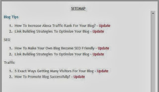 Creating Sitemap For Blogger