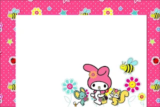 My Melody Birthday Party Free Printable Invitations, Labels or Cards.