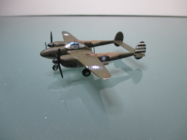 1/144 Lockheed F-5 P-38 Lightning diecast metal aircraft miniature 