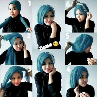 10 Cara Memakai HIjab  Segi Empat dan Pashmina  Terbaru 