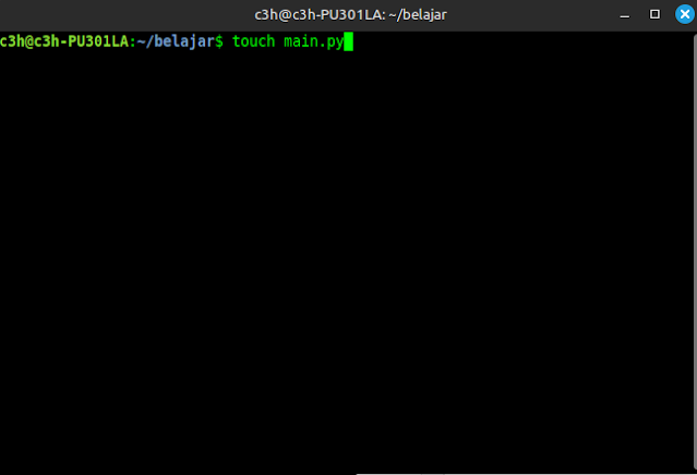 buat file pertama dari python