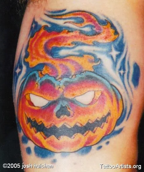 foto de un tatuaje de halloween