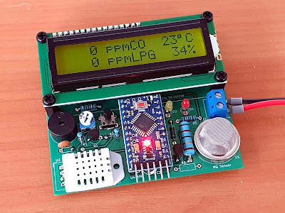 CO and LPG gas sensor with Arduino and LCD