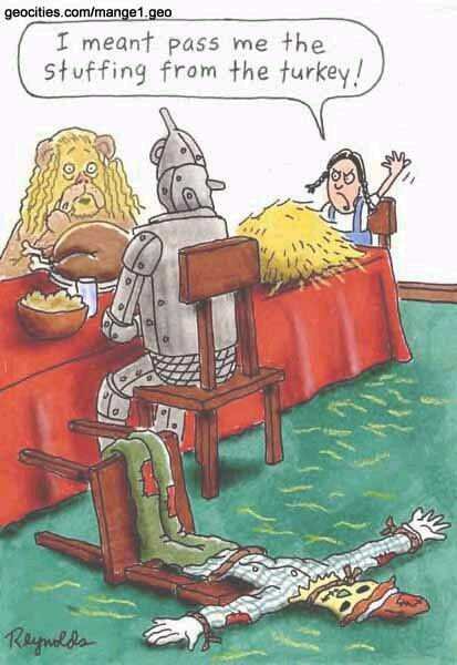 I received an email this morning with some Thanksgiving cartoons.