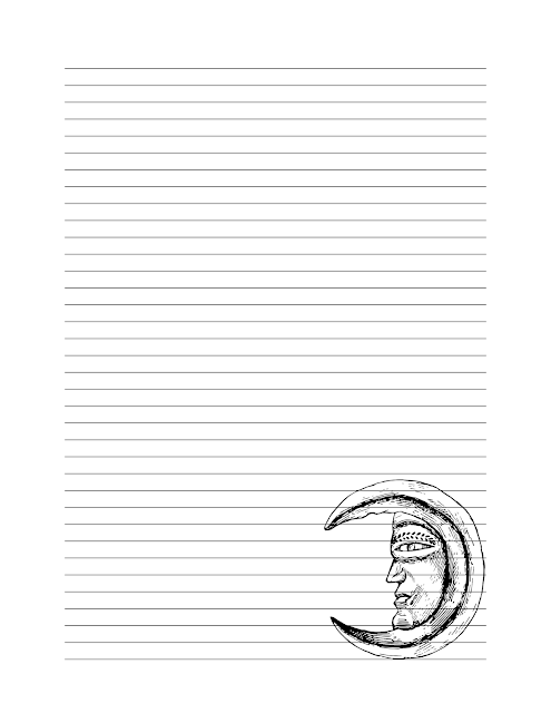 Moon Journal Page Free Printable Download