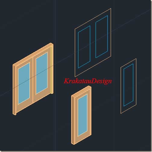 Door Pintu 1 dan Pintu 2 Kayu 3D KrakatauDesign Door Pintu 1 dan Pintu 2 Kayu 3D KrakatauDesign