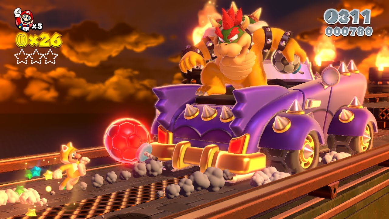 Super Mario 3D World: how to defeat Bowser's Car