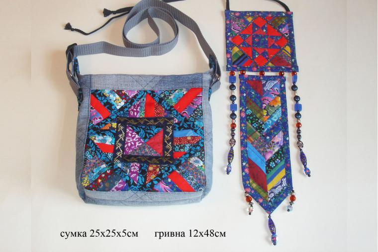 We sew a bag of patchwork and old jeans. DIY tutorial with pictures. Шьем сумку  из лоскутков и старых джинсов. МК