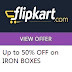 Flipkart: UP TO 50% OFF on IRONS