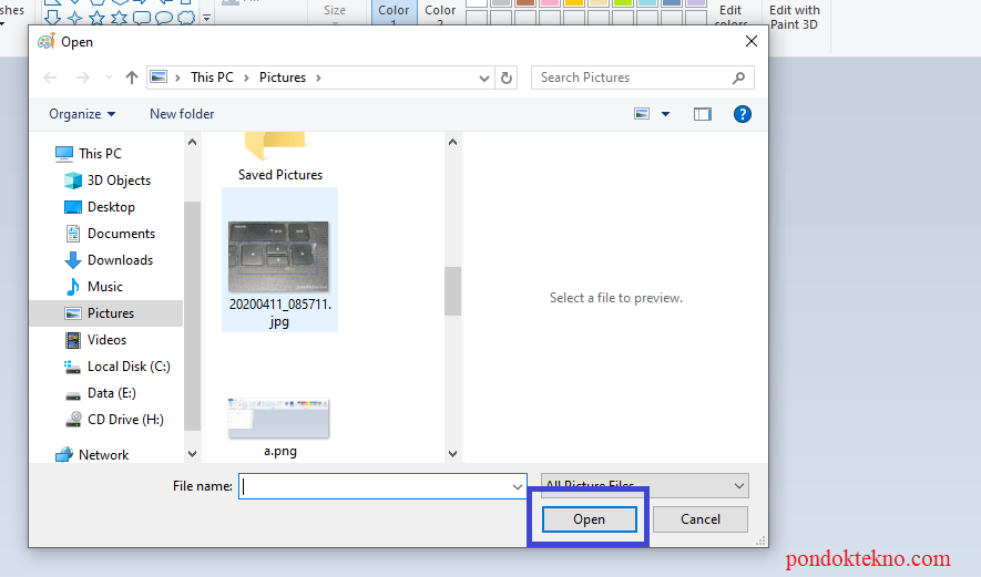 Cara Menambahkan Text pada Gambar di  Microsoft Paint  