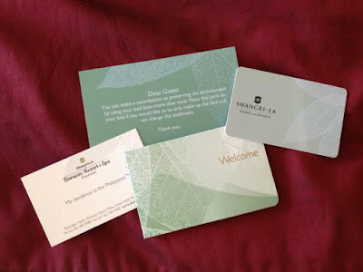 Shangri-La's Boracay Resort and Spa Room Key Card