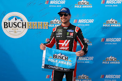 Pole winner, Kurt Busch leading the first seven laps of the race.