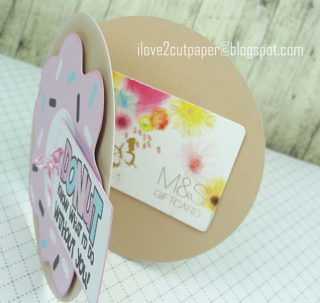 Lettering Delights, Pazzles, Pazzles Inspiration, Pazzles Inspiration Vue, Donut Gift Card Holder, cutting files, svg, donut shaped card