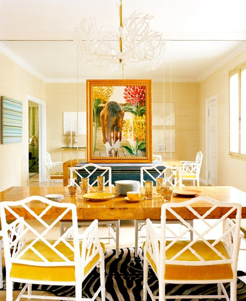 Sybaritic Spaces Yellow Dining Rooms