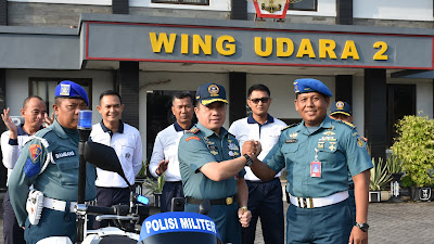 Beri Kejutan Kasatprov, Komandan Wing Udara 2 Serahkan Motor Kawal