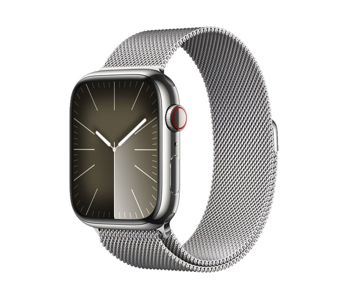 Apple Watch Series 9 (silver).