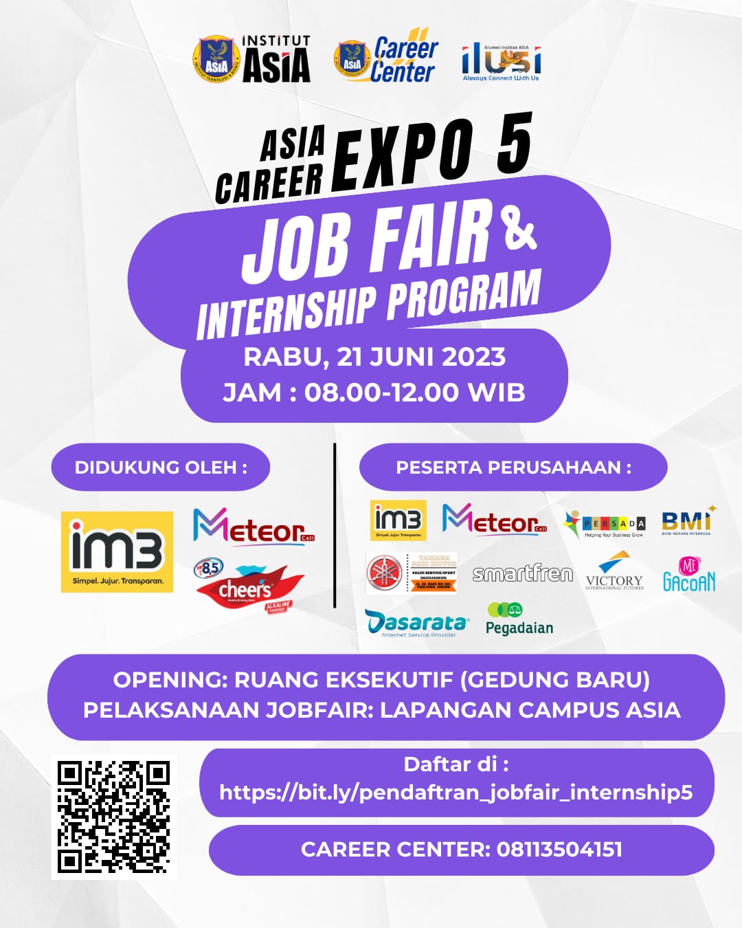 AsiA Career Expo 5, Job Fair & Internship Program