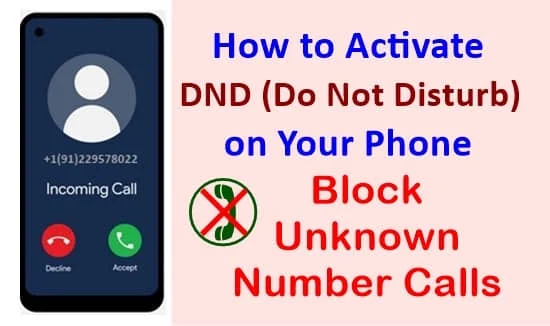Block Unknown Number Calls: How to Activate DND on Airtel, Vi and Jio Phone
