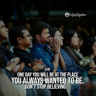 Vijay Don't Stop Believing | Top Vijay Quotes - Tamil Status Quotes