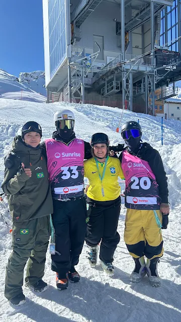 Irmãos Teixeira disputam o halfpipe no Mundial de Snowboard
