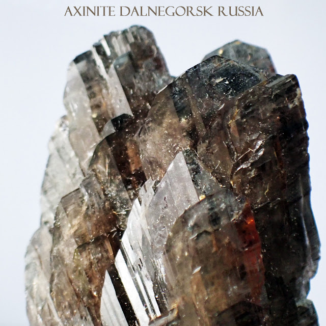 アクシナイト アキシナイト 斧石 AXINITE Dalnegorsk Russia