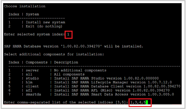 SAP HANA Install