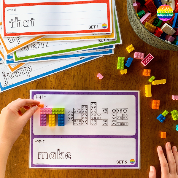 LEGO SIGHT WORD MATS | you clever monkey