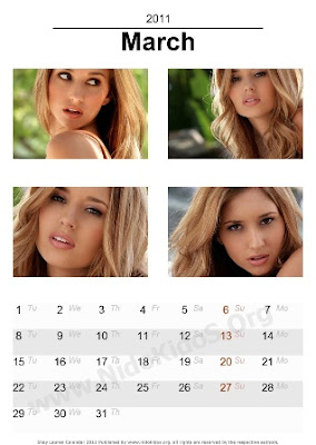 Shay Lauren Desktop Calendar 2011